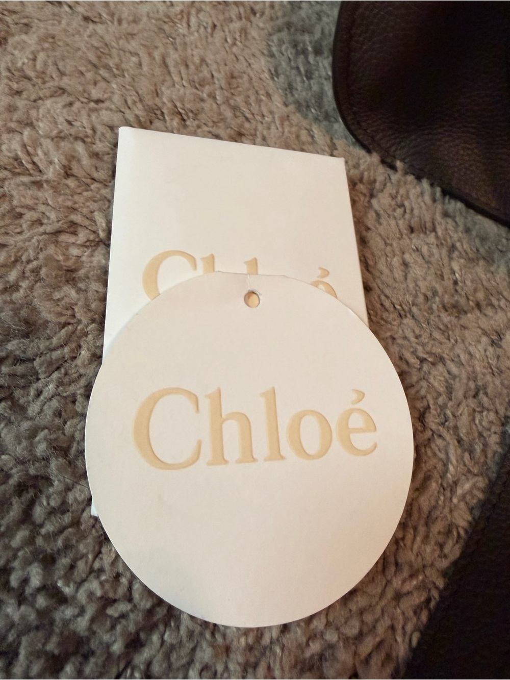 Chloé Marcie Medium Satchel Brown Pebbled Leather Gold Hardware Crossbody - Picture 9 of 14